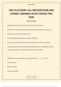 ISDS 3115 EXAM 2 ALL 500 QUESTIONS AND CORRECT ANSWERS LATEST UPDATE THIS YEAR