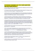 STATIONARY ENGINEER 2026 TEST PAPER QUESTIONS AND SOLUTIONS RATED A&plus;