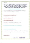 ATI RN NUTRITION PROCTORED 2019 EXAM FORM A&comma; B & C NUTRITION ATI PROCTORED 2019 EXAM REAL EXAM QUESTIONS AND CORRECT ANSWERS &lpar;DETAILED ANSWERS&rpar; GRADED A&plus; 