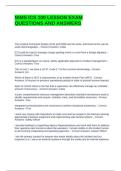 NIMS ICS 100 LESSON EXAM QUESTIONS AND ANSWERS