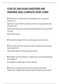 CON 237 DAU EXAM QUESTIONS AND ANSWERS 2026 COMPLETE STUDY GUIDE