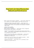 REGIS NU641 ADV CLINICAL PHARMACOLOGY MIDTERM EXAM WITH ALL ANSWERS