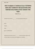 MVC Firefighter 1C Wildland Exam TESTBANK 2026-2027 COMPLETE 400 QUESTIONS AND VERIFIED SOLUTIONS LATEST UPDATE THIS YEAR