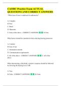 CAOHC Practice Exam ACTUAL  QUESTIONS AND CORRECT ANSWERS