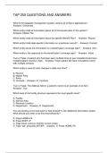 TAP 250 QUESTIONS AND ANSWERS