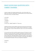 PANCE NCCPA EXAM QUESTIONS WITH CORRECT ANSWERS