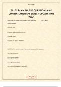  GL101 Exam &ndash; All 250 Questions and Correct Answers &lpar;Latest Update This Year