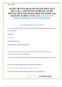 ATI RN MENTAL HEALTH ONLINE PRACTICE 2019 A&comma; B&comma; C AND STUDY GUIDE&vert; EXCELLENT TOOL FOR MENTAL HEALTH STUDY