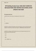 BPI Building Analyst Exam 2026-2027 COMPLETE  300 QUESTIONS AND VERIFIED SOLUTIONS LATEST UPDATE THIS YEAR