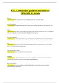 CHL Certification Exam &ndash; Verified Questions & Correct Detailed Answers &vert; 2025&sol;2026 A&plus; Grade