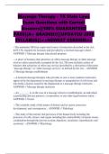 Massage Therapy - TX State Laws Exam Questions with Correct Answers&vert;&vert;100&percnt; GUARANTEED PASS&vert;&vert;A&plus; GRADED&excl;&excl;&vert;&vert;UPDATED 2026 SYLLABUS&vert;&vert;<<NEWEST VERSION>>