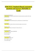 D184 WGU Standard‑Based Assessment &ndash; Verified Questions & Correct Detailed Answers &vert; 2025&sol;2026 A&plus; Grade