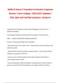 NUR210 Exam 2 Transition to Practice-Capstone Review &vert; Fortis College &vert; 2026&sol;2027 Updated &vert; 350&plus; Q&A with Verified Solutions &vert; Grade A&plus;