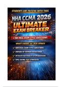 NHA CCMA 2026 Ultimate Exam Breaker &vert; 180 Real Exam-Style Questions &plus; Rationales & Test Strategies for Medical Assistant Students