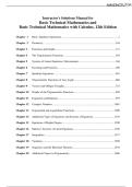 Solutions for for Basic Technical Mathematics with Calculus&comma; 12th Edition Washington&comma; Chapter 1-31&vert;All Chapters &comma;Graded A&plus;