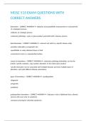 MDSC 515 EXAM QUESTIONS WITH CORRECT ANSWERS 