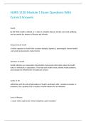 NURS 1130 Module 1 Exam Questions With Correct Answers&period;