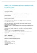NURS 1130 Midterm Prep Exam Questions With Correct Answers&period;