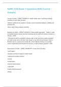 NURS 1130 Exam 1 Questions With Correct Answers