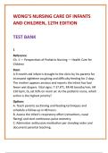 Wong&rsquo;s Pediatric Nursing Test Bank 12th Edition &vert; Hockenberry NCLEX-Style MCQs