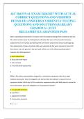 AIC 304 FINAL EXAM 2026&sol;2027 WITH ACTUAL  CORRECT QUESTIONS AND VERIFIED  DETAILED ANSWERS &vert;CURRENTLY TESTING  QUESTIONS AND SOLUTIONS&vert;ALREADY  GRADED A&plus; &vert;JUST  RELEASED&excl;&excl;&vert;GUARANTEED PASS 