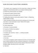 NURS 250 EXAM 2 QUESTIONS & ANSWERS