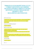NR606 FINAL EXAM 2026&sol;2027 WITH ACTUAL  CORRECT QUESTIONS AND VERIFIED  DETAILED ANSWERS &vert;CURRENTLY TESTING  QUESTIONS AND SOLUTIONS&vert;ALREADY  GRADED A&plus; &vert;JUST  RELEASED&excl;&excl;&vert;GUARANTEED PASS