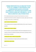 NR606 MIDTERM EXAM 2026&sol;2027 WITH  ACTUAL CORRECT QUESTIONS AND  VERIFIED DETAILED ANSWERS  &vert;CURRENTLY TESTING QUESTIONS AND  SOLUTIONS&vert;ALREADY GRADED A&plus; &vert;JUST  RELEASED&excl;&excl;&vert;GUARANTEED PASS