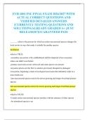 EVR 1001 FSU FINAL EXAM 2026&sol;2027 WITH  ACTUAL CORRECT QUESTIONS AND  VERIFIED DETAILED ANSWERS  &vert;CURRENTLY TESTING QUESTIONS AND  SOLUTIONS&vert;ALREADY GRADED A&plus; &vert;JUST  RELEASED&excl;&excl;&vert;GUARANTEED PASS 