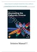 Counseling the Culturally Diverse 8th Edition Solutions Manual &vert; Derald Wing Sue & David Sue &ndash; 2025 Multicultural Counseling Solutions