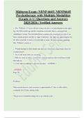 Midterm Exam&colon; NRNP 6645&sol; NRNP6645 Psychotherapy with Multiple Modalities &lpar;Grade A&plus;&rpar; &vert; Questions and Answers 2025&sol;2026 &vert; Verified Answers