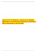 Sophia ACC 201 Milestone 4 Retake Exam Actual Questions and Revised Answers Southern New Hampshire University&period;pdf