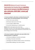 Exam &lpar;elaborations&rpar; NCLEX-PN &lpar;National Council Licensure 