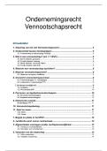 Overzichtelijke samenvatting ondernemingsrecht KU Leuven &lpar;deel vennootschapsrecht&rpar;