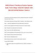 NUR210 Exam 2 Transition to Practice-Capstone Guide &vert; Fortis College &vert; 2026&sol;2027 Updated &vert; 450&plus; Q&A with Verified Solutions &vert; Grade A&plus;