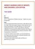 Wong&rsquo;s Pediatric Nursing Test Bank &lpar;12th Ed&rpar; &vert; Hockenberry &vert; NCLEX-Style Pediatric Nursing