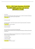 HCCA &ndash; CHC Study Questions &lpar;Master Flashcards&rpar;&comma; Certified in Healthcare Compliance 2025&ndash;2026 &vert; Comprehensive exam review questions and answers for an A&plus; grade