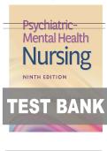 TEST BANK FOR Psychiatric-Mental Health Nursing Ninth&comma; North American Edition by SHEILA L&period; VIDEBECK ISBN&colon; 9781975184773 ALL CHAPTERS COVERED COMPLETE GUIDE 100&percnt; VERIFIED A&plus; GRADE ASSURED&excl;&excl;&excl;&excl;&excl;NEW LATEST UPDATE&excl;&excl;&excl;&excl;&excl;&excl;