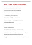 Basic Cardiac Rhythm Interpretation