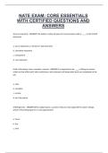NATE Exam Core Essentials &ndash; Certified Questions and Answers &vert; HVAC Certification &vert; Practice Exam Material