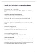 Basic Arrhythmia Interpretation Exam