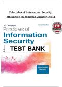 Principles of Information Security &ndash; 7th Edition by Whitman &vert; Instructor Manual &vert; Chapters 1&ndash;22 &vert; Complete Latest Update