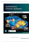 TEST BANK FOR Automotive Chassis Systems 8th Edition by James Halderman ISBN&colon; 9780135758571 COMPLETE GUIDE ALL CHAPTERS COVERED 100&percnt; VERIFIED A&plus; GRADE ASSURED&excl;&excl;&excl;&excl;&excl;&excl;NEW LATEST UPDATE&excl;&excl;&excl;&excl;&excl;