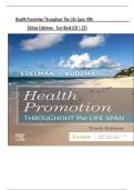 Health Promotion Throughout The Life Span 10th    Edition Edelman - Test Bank &lpar;CH 1-25&rpar; 
