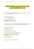 HESI RN Health Assessment Exam &vert; Verified Practice Questions & Correct Detailed Answers &vert; 2025&sol;2026 A&plus; Grade