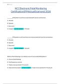 Ncc electronic fetal monitoring certification efm actual exam and test bank 2025 A&plus; GRADE ASSURED&excl;&excl;&excl;&excl;NEW LATEST UPDATE&excl;&excl;&excl;&excl;