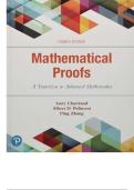 SOLUTION MANUAL FOR Mathematical Proofs&colon; A Transition to Advanced Mathematics 4th Edition by Gary Chartrand&comma; Albert Polimeni ISBN&colon;978-0134746753 COMPLETE GUIDE ALL CHAPTERS COVERED 100&percnt; VERIFIED A&plus; GRADE ASSURED&excl;&excl;&excl;&excl;&excl;&excl;NEW LATEST UPDATE&excl;&excl;&excl;&excl;&excl;&excl;