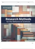TEST BANK FOR Research Methods for the Behavioral Sciences 7th Edition by Frederick J Gravetter&semi; Lori-Ann B&period; Forzano ISBN&colon;9798214143613 COMPLETE GUIDE ALL CHAPTERS COVERED 100&percnt; VERIFIED A&plus; GRADE ASSURED&excl;&excl;&excl;&excl;&excl;NEW LATEST UPDATE&excl;&excl;&excl;&excl;&excl;&excl;