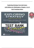 Exploring Strategy&colon; Text and Cases &ndash; 12th Edition by Whittington &ndash; Complete Solution Manual &vert; Chapters 1&ndash;16 &vert; Latest Update
