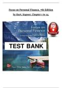 Focus on Personal Finance &ndash; 7th Edition by Kapoor&comma; Hart &ndash; Complete Solution Manual &vert; Chapters 1&ndash;14 &vert; Latest Update Graded A&plus;